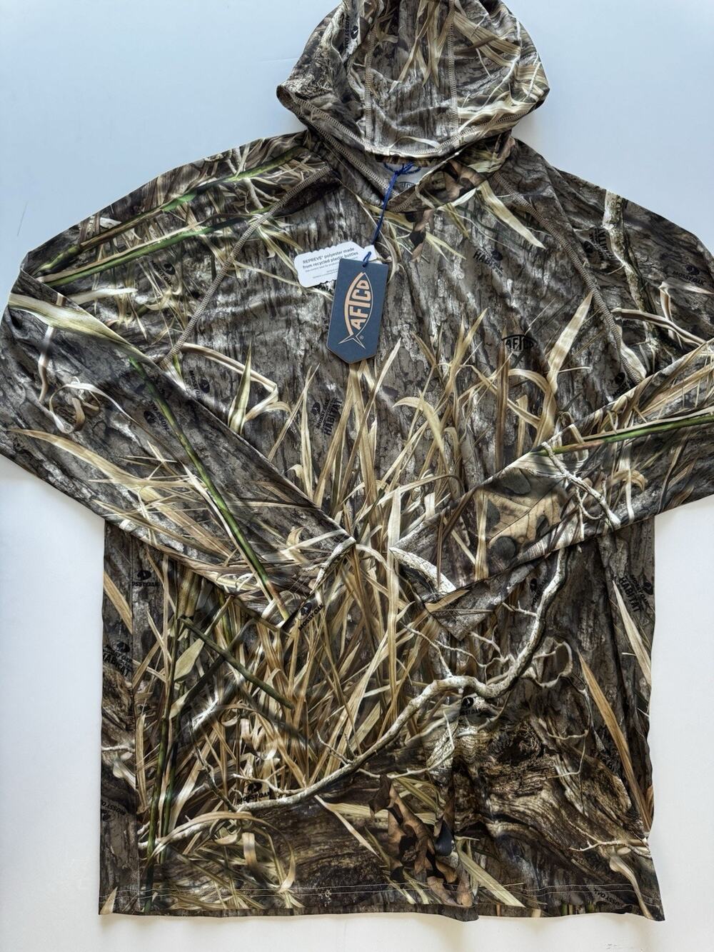 AFTCO Mossy Oak Perf HD Long sleeve camo 2X